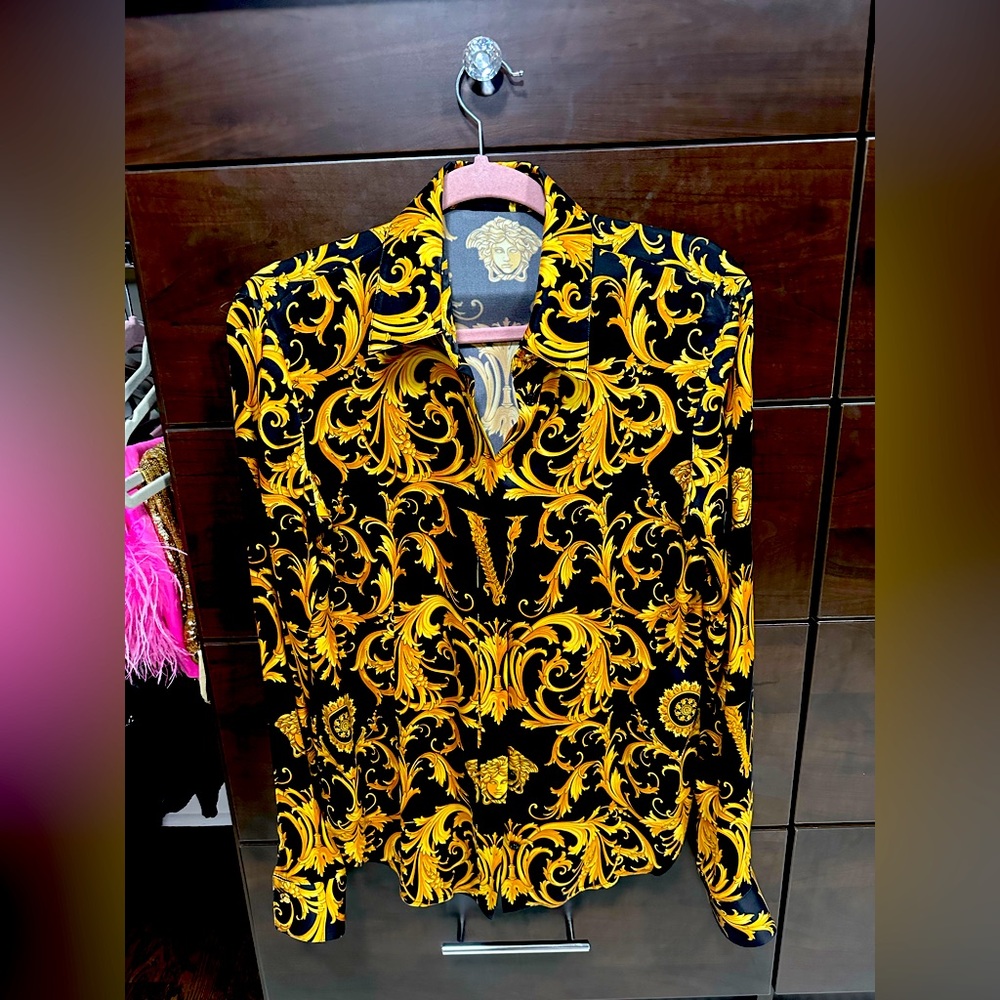 Versace woman’s blouse silky size large
